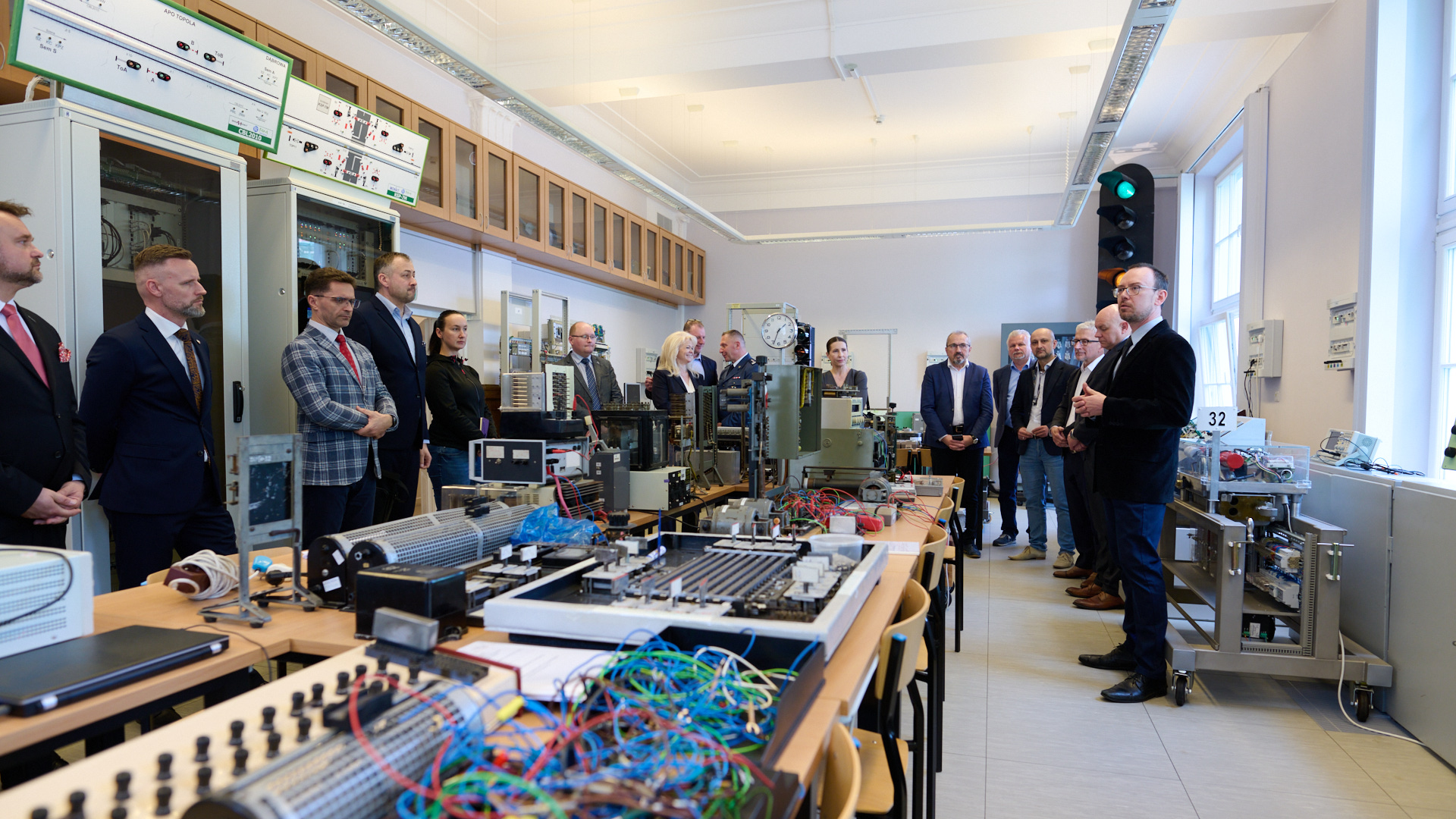 Na zdjęciu: laboratorium Organizacji Ruchu Kolejowego