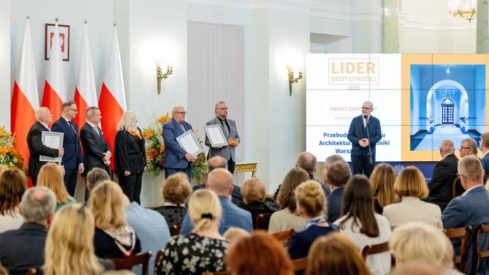 Na zdjęciu uczestnicy gali konkursu "Lider Dostępności"