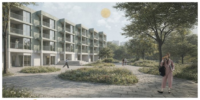 Na grafice projekt przy ul. Grunwaldzkiej w Kielcach