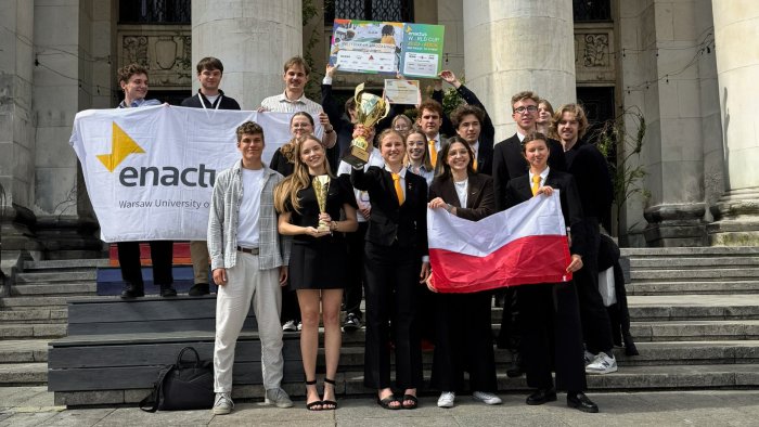 Na zdjęciu: Enactus PW - zwycięzca Enactus National Cup