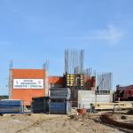 Zdjęcie powstającego budynku Laboratorium Ośrodka Badań Lotniczych PW