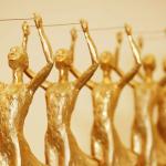 Zdjęcie statuetek dla laureatów konkursu StRuNa