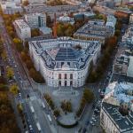 Na zdjęciu Kampus Centralny PW z lotu ptaka