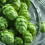 Na zdjęciu szyszki chmielu