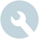 Ikona przedstawiająca klucz płaski.