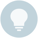 Ikona przedstawiająca żarówkę